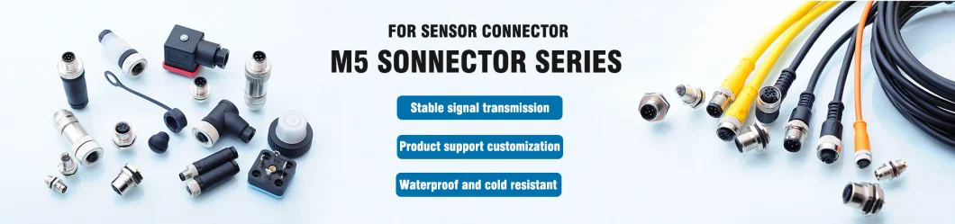 Waterproof Socket 2hole Welding Female M5 Connector